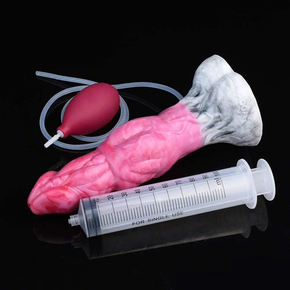 👹 9-Inch ACASTUS - Ejaculating Monster Vibrator with Luminous Effect