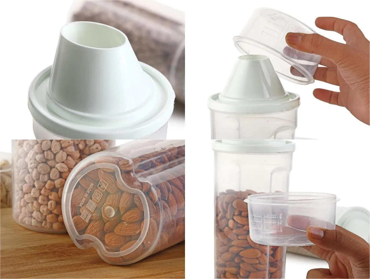 0736 Clear Plastic Bottle Container With Cap