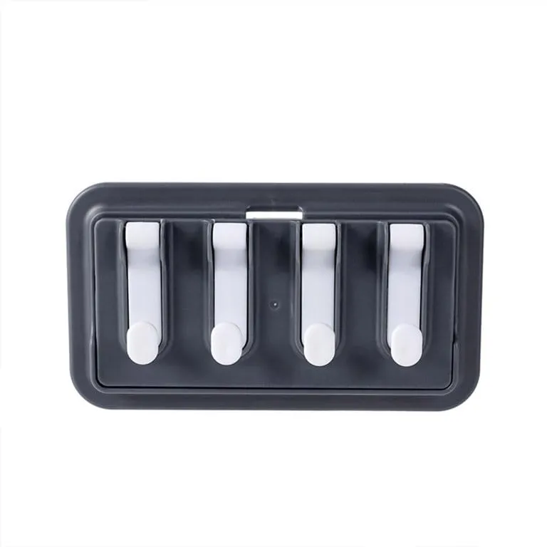 1 Pc Multi-functional Wall Hanging Four Hooks Storage Rack