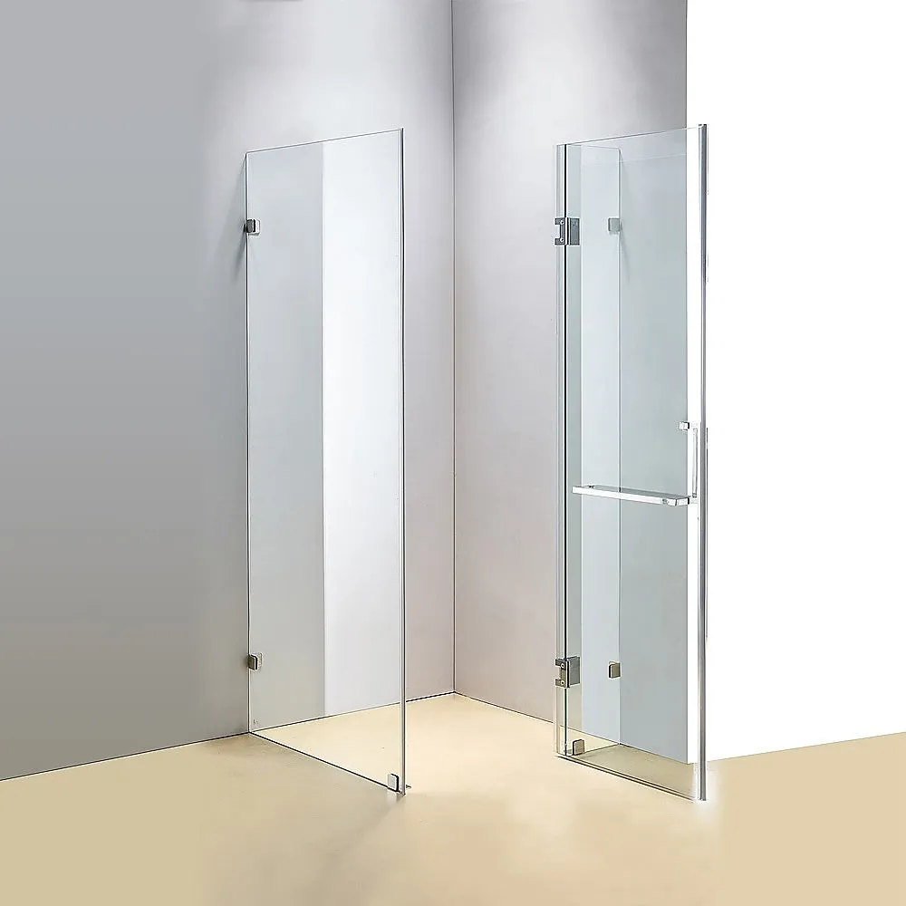1000 x 1000mm Frameless 10mm Glass Shower Screen | Della Francesca Design