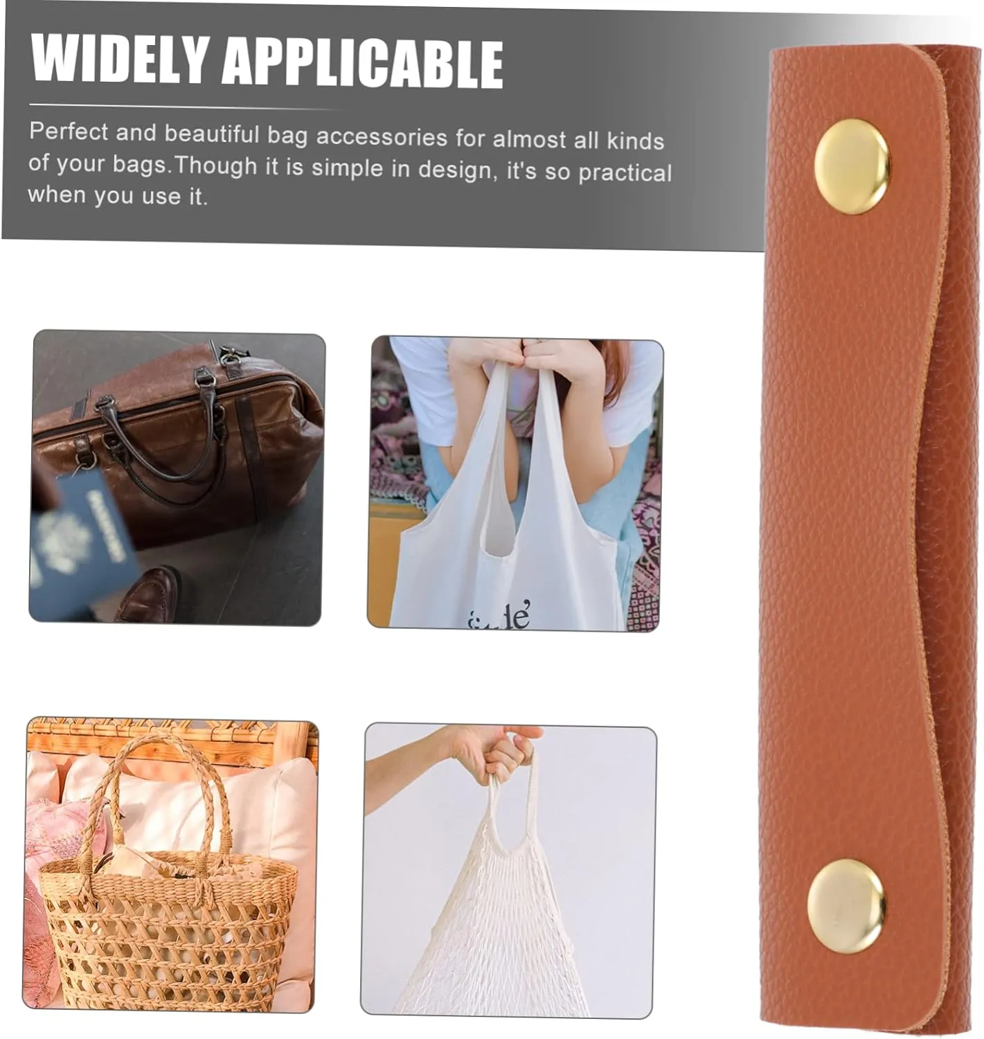 2 Pcs Luggage Cover Bag Handle Wrap Luggage Protector Cover for Travel Accessories Pu Leather Handle Saddle