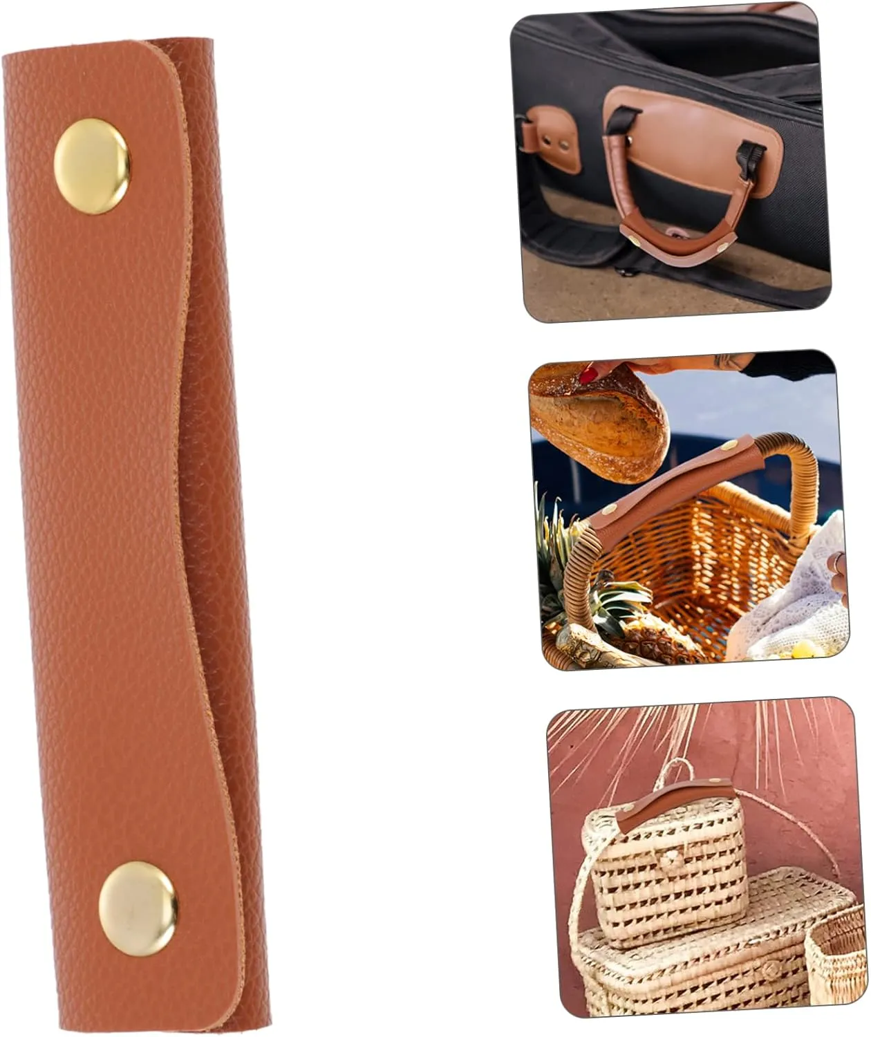 2 Pcs Luggage Cover Bag Handle Wrap Luggage Protector Cover for Travel Accessories Pu Leather Handle Saddle