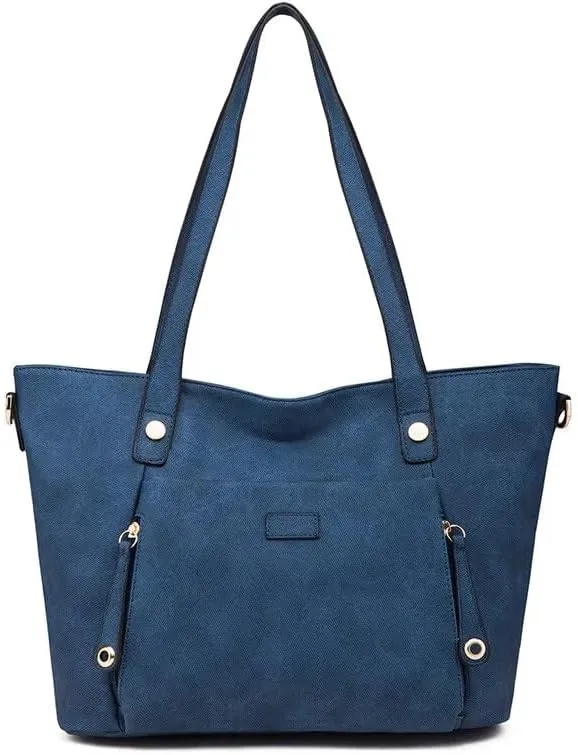 2023 Women Bag Solid Color Leisure Composite Bag Large Capacity Handbag Versatile Femal Shoulder Bags (Brown)