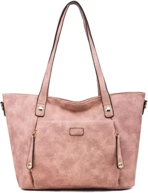 2023 Women Bag Solid Color Leisure Composite Bag Large Capacity Handbag Versatile Femal Shoulder Bags (Brown)