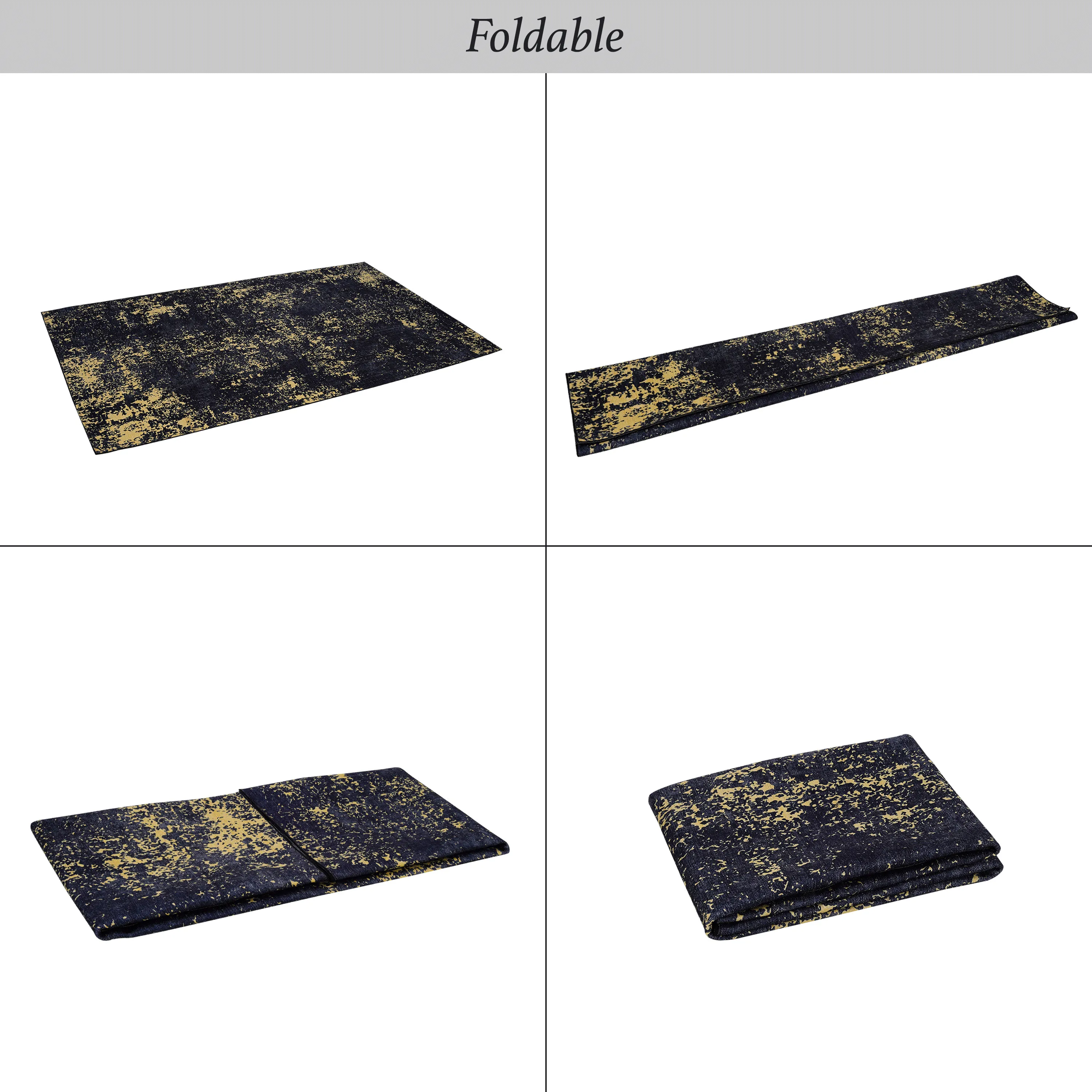 2.6 x 10 Area Rug- Washable, Non-Slip, Non-Shedding, Foldable, Kid & Pet Friendly