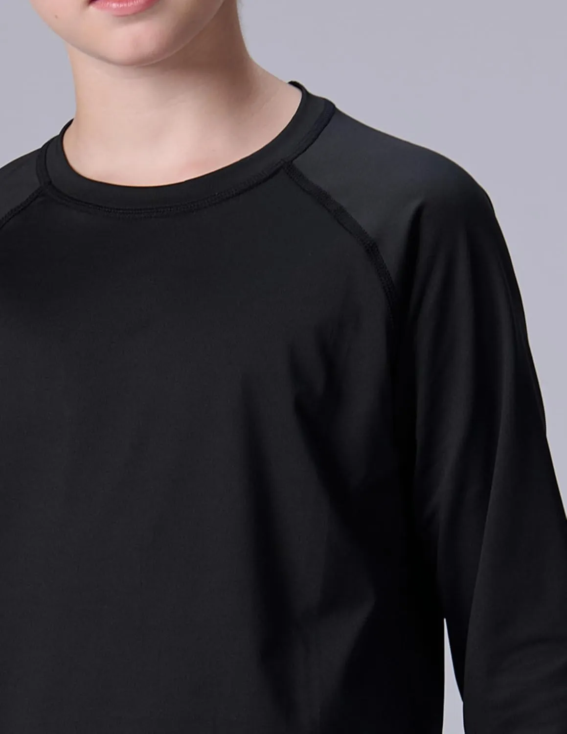 3 Pack Boys' UPF 50  Rash Guard Long Sleeve Swim Shirts, Quick Dry UV Protection Swimwear for Kids