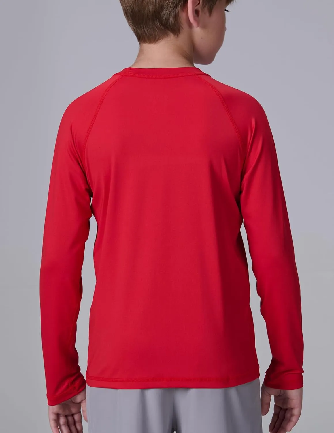 3 Pack Boys' UPF 50  Rash Guard Long Sleeve Swim Shirts, Quick Dry UV Protection Swimwear for Kids