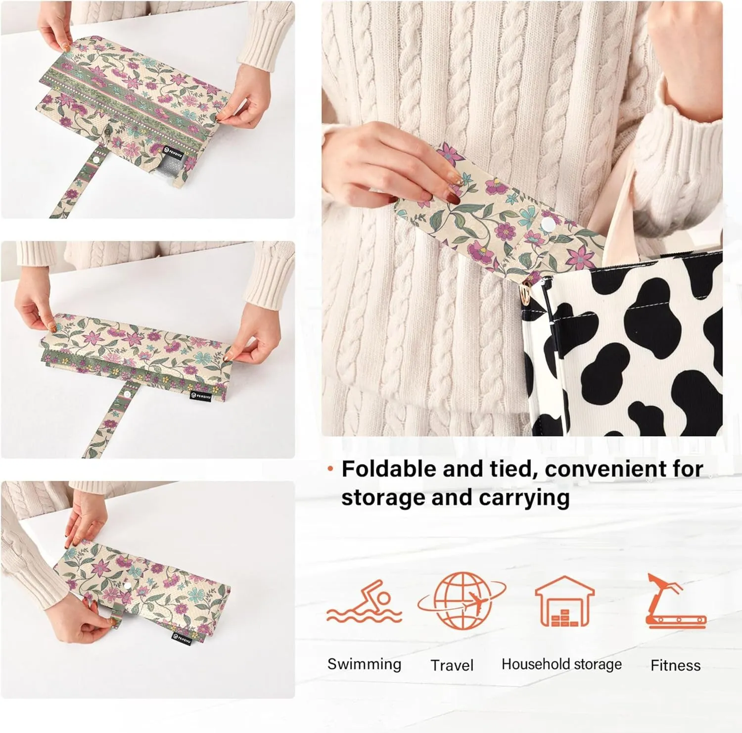 3 Set Packing Cubes Luggage Packing Organizers Indian Bohemian Travel Packing Storage Bags for Suitcase Travel Accessories