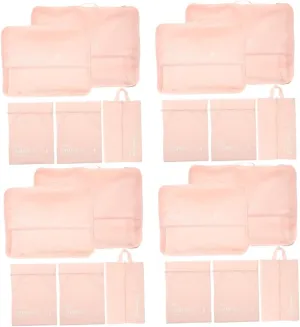 4 Sets Foldable Storage Box Travel Clothes Bags Travel Bag Travel Shoe Holder Garment Bags for Travel for Dresses Storage Bag Cosmetics Pouch Travel Makeup Bag Polyester/4973