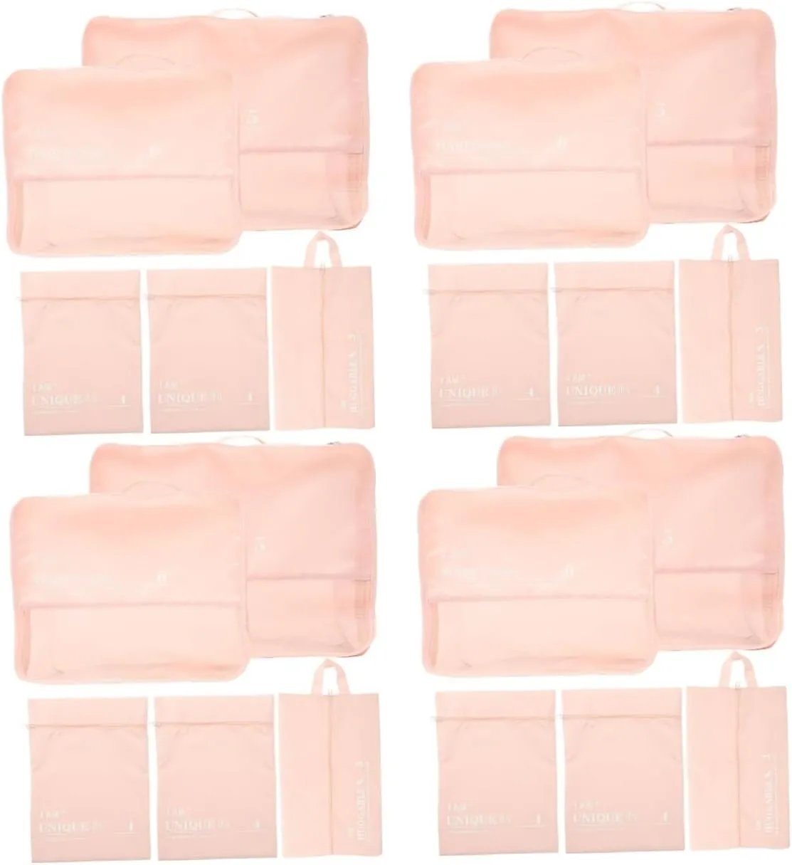 4 Sets Foldable Storage Box Travel Clothes Bags Travel Bag Travel Shoe Holder Garment Bags for Travel for Dresses Storage Bag Cosmetics Pouch Travel Makeup Bag Polyester/4973