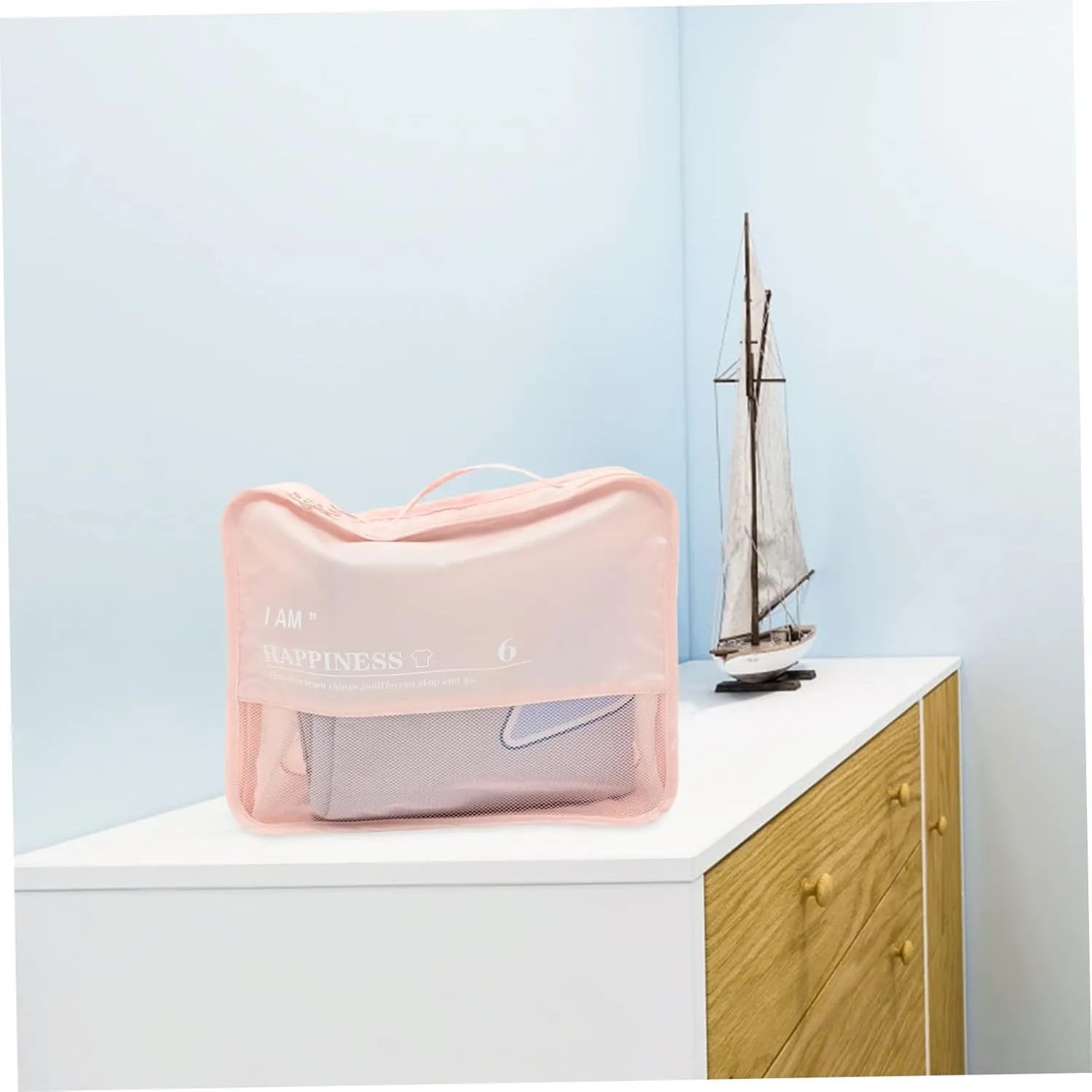 4 Sets Foldable Storage Box Travel Clothes Bags Travel Bag Travel Shoe Holder Garment Bags for Travel for Dresses Storage Bag Cosmetics Pouch Travel Makeup Bag Polyester/4973