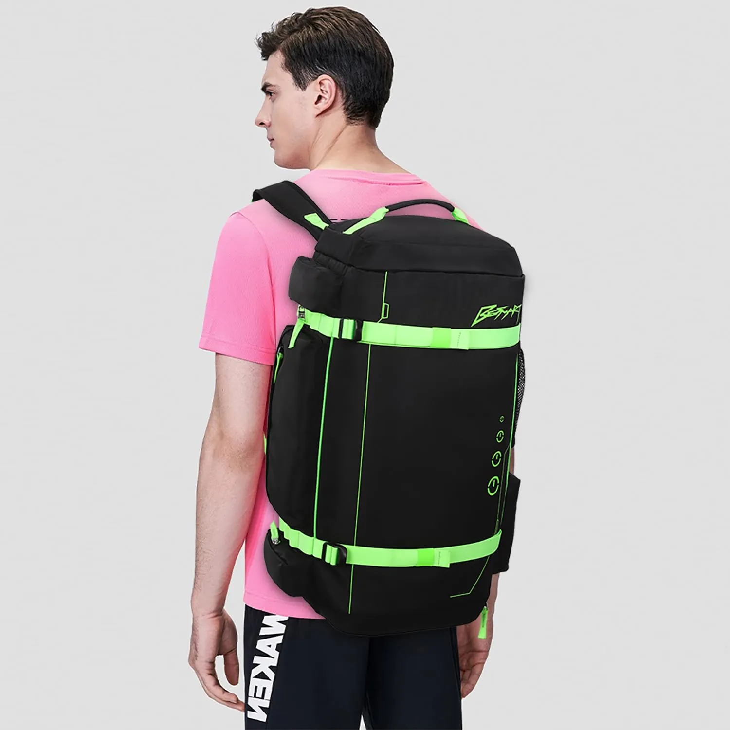 40L Extra Large Gym Backpack for Men, Big Gym Bag with Shoes Compartment, Waterproof Heavy Duty Duffel Bags, Men's Workout Backpacks for Outdoor Sport,Hiking,Camping,Travel