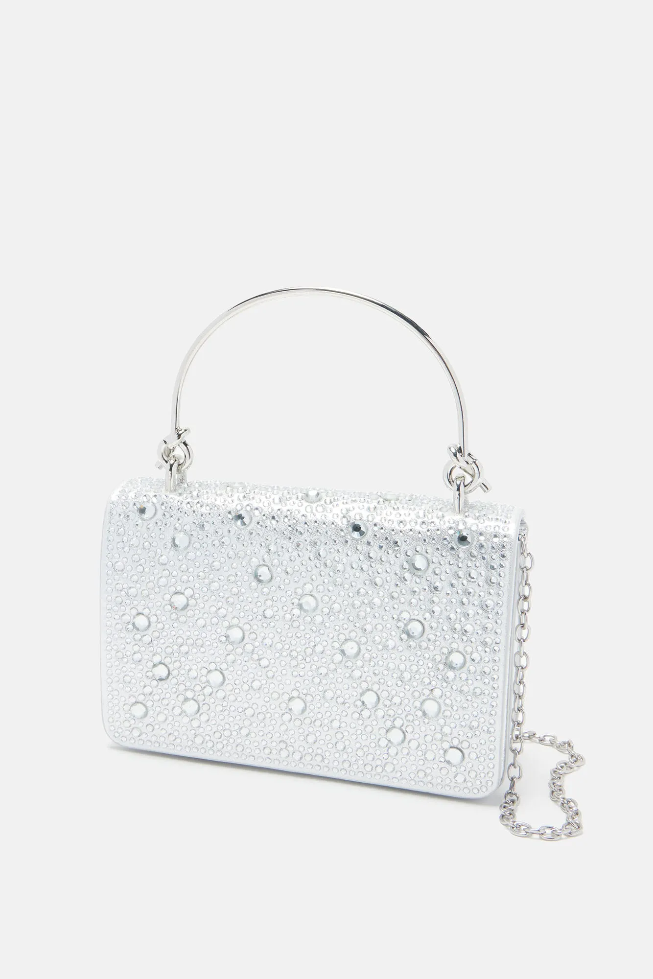 About That Time Handbag - Silver