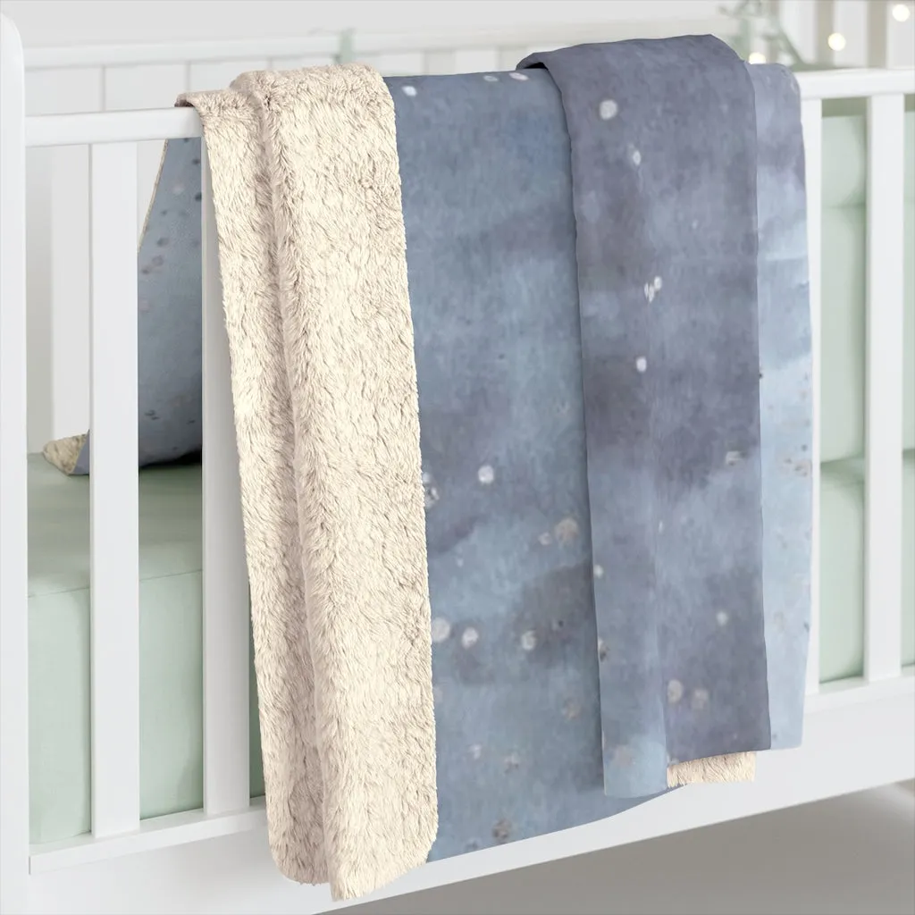 Abstract Comfy Blanket | Sky Pale Blue Ombre