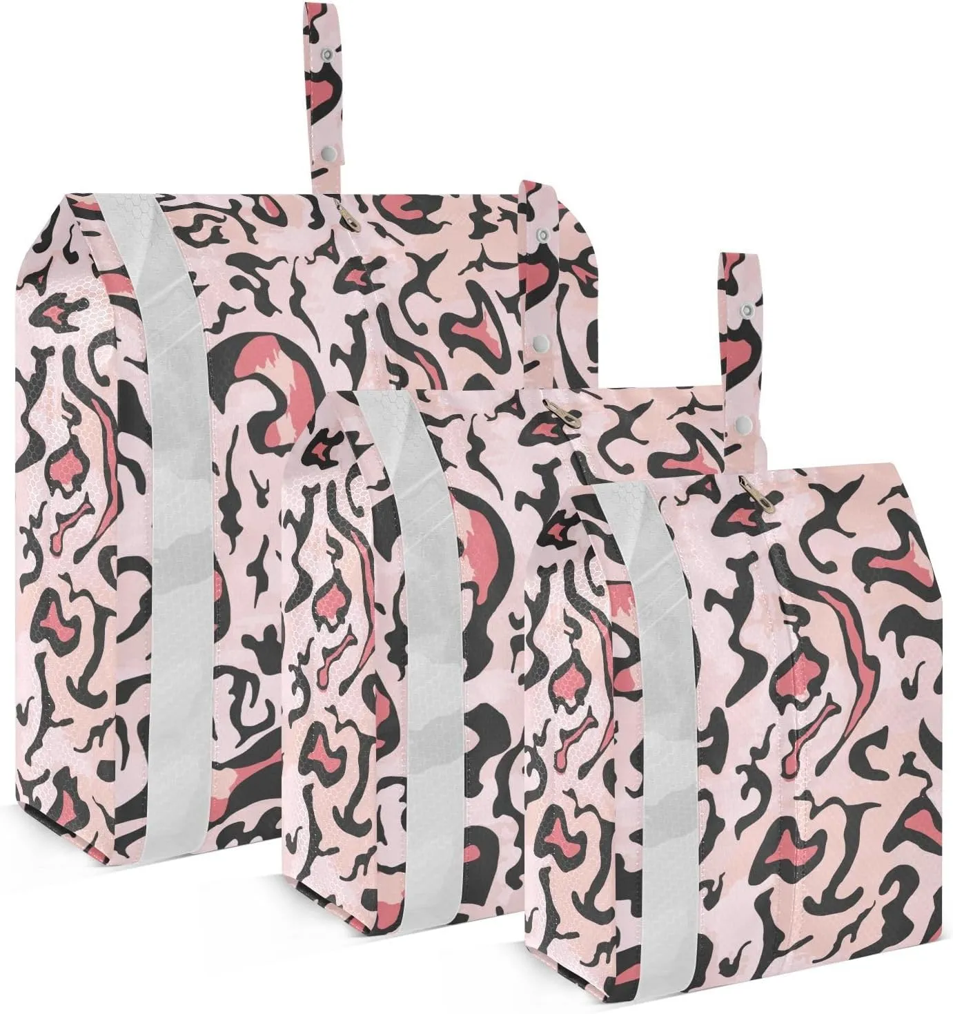 Abstract Leopard Pattern Packing Cubes for Travel, Lightweight Travel Packing Organizers Luggage Bags for Travel Accessories Travel Essentials