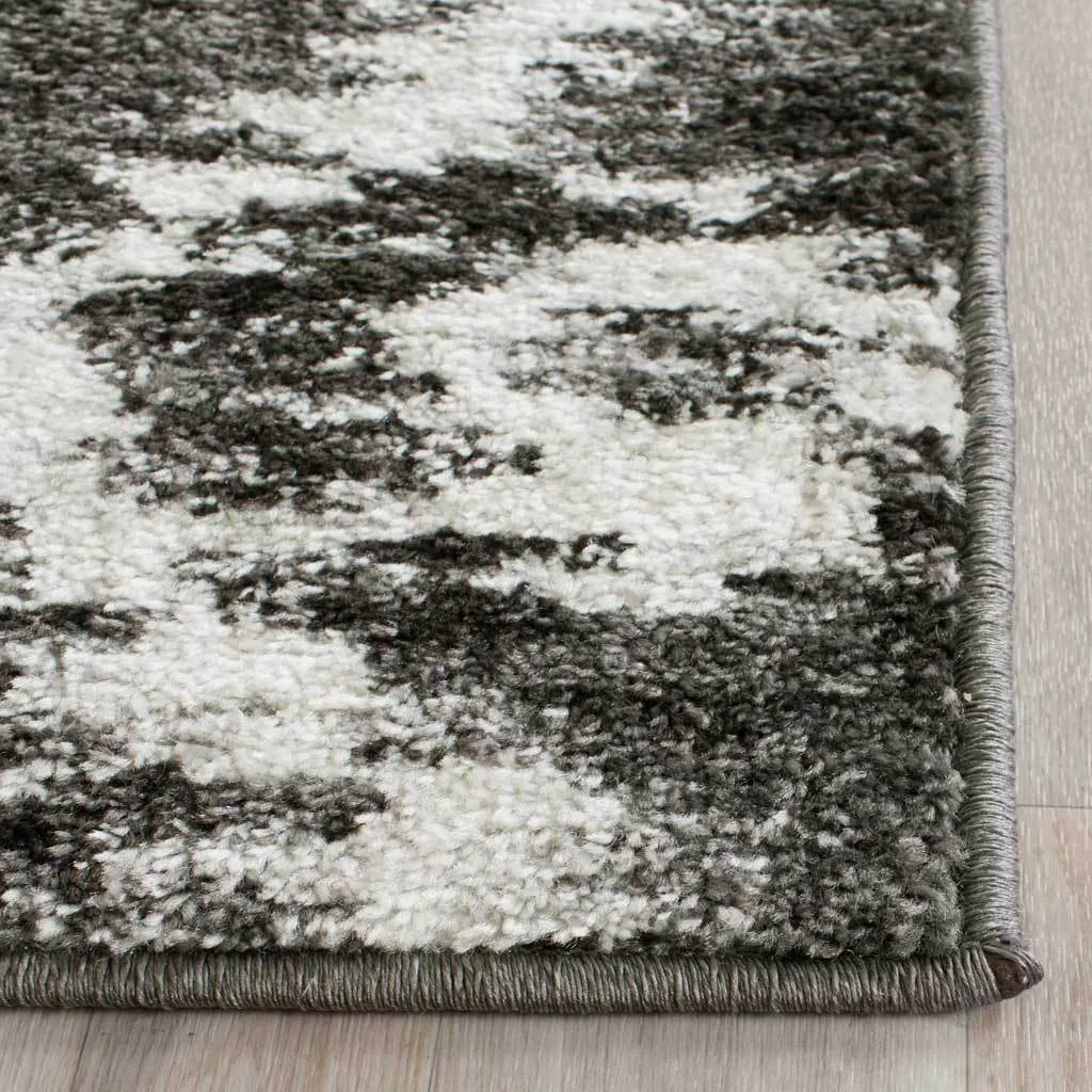 Adirondack Ikat Charcoal/Ivory Runner Rug