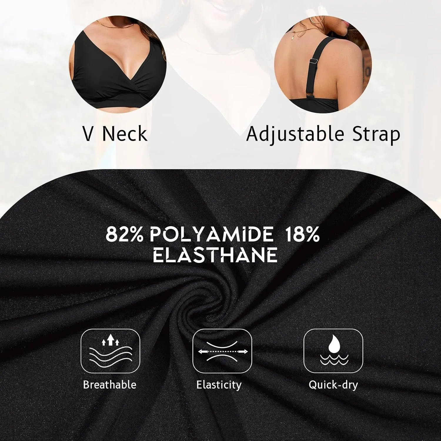 American Trends Maternity Swimsuit High Waisted Bikini Set Two Piece Pregnancy Bathing Suit Swimwear Swimming Suit
