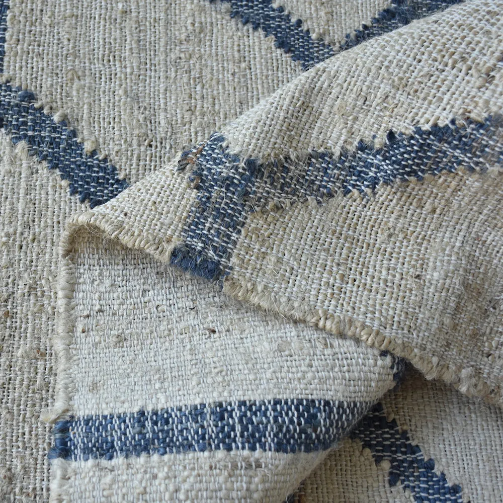 Ananda Modern Blue and White Rug