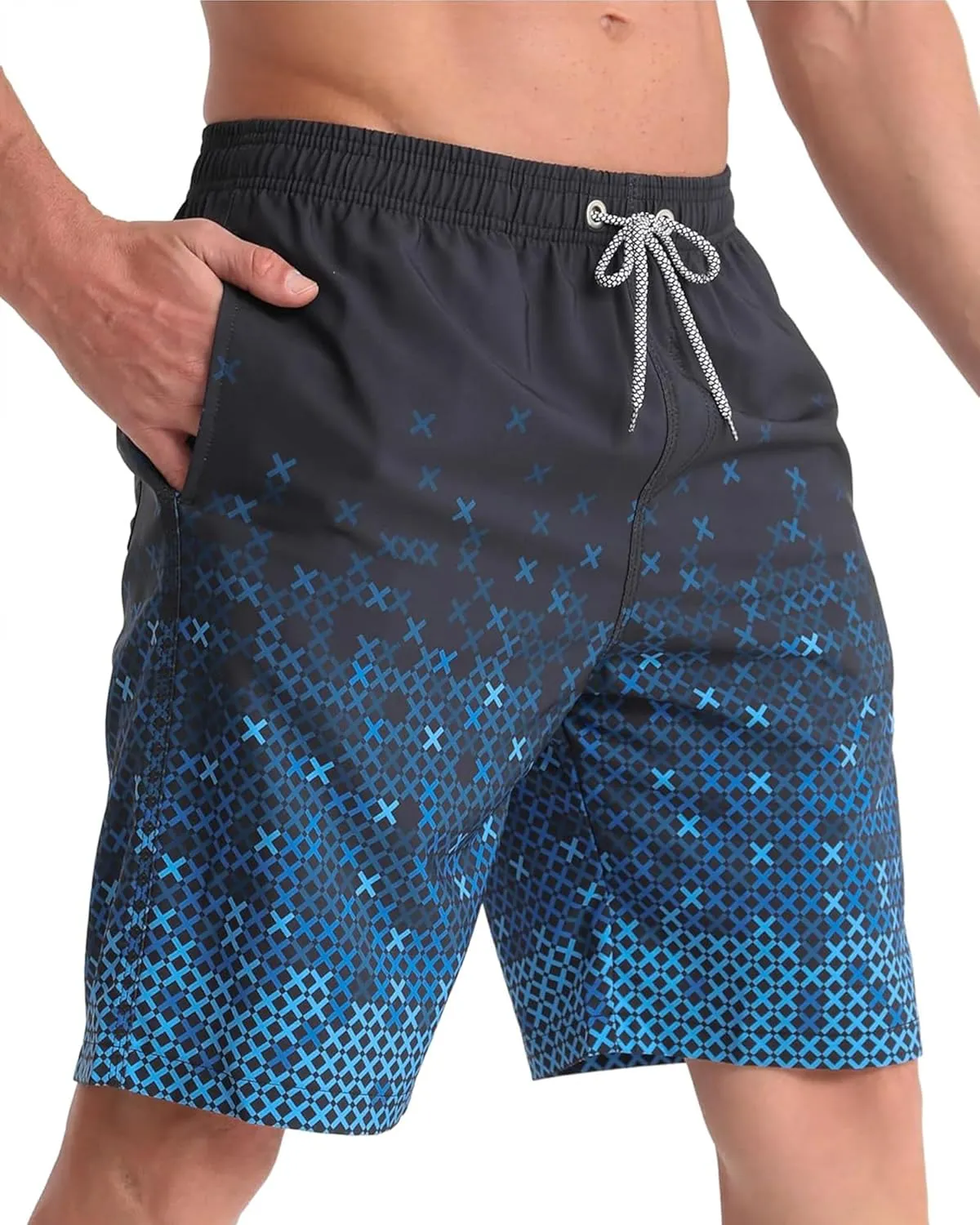 APTRO Men's Swim Trunks 9" Quick Dry Swimsuits Beach Bathing Suits Swim Board Shorts Mesh Liner