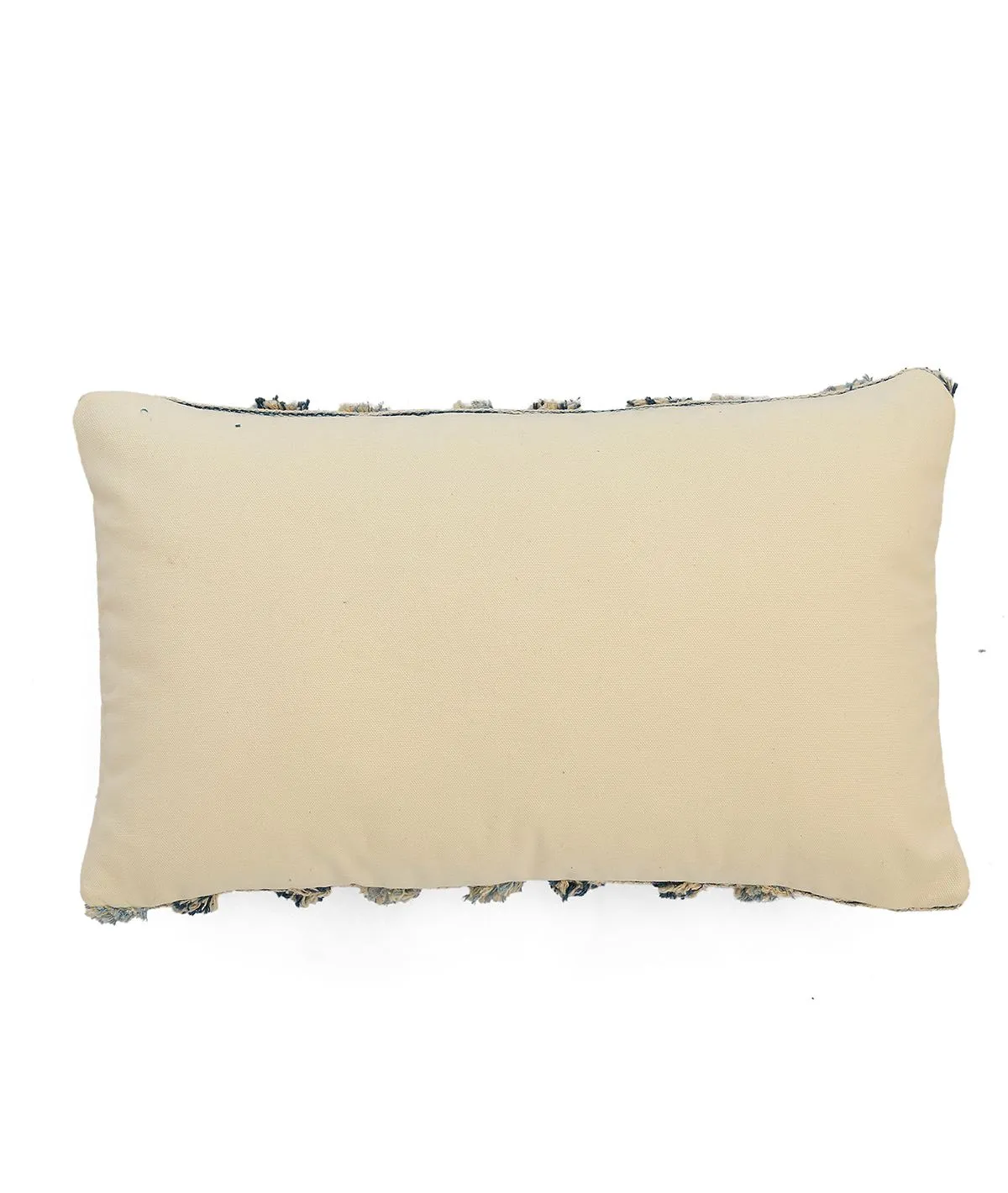 Arrowhead Cotton Knitted Decorative Sky Blue & Natural Color 12 x 20 Inches Pillow Covers