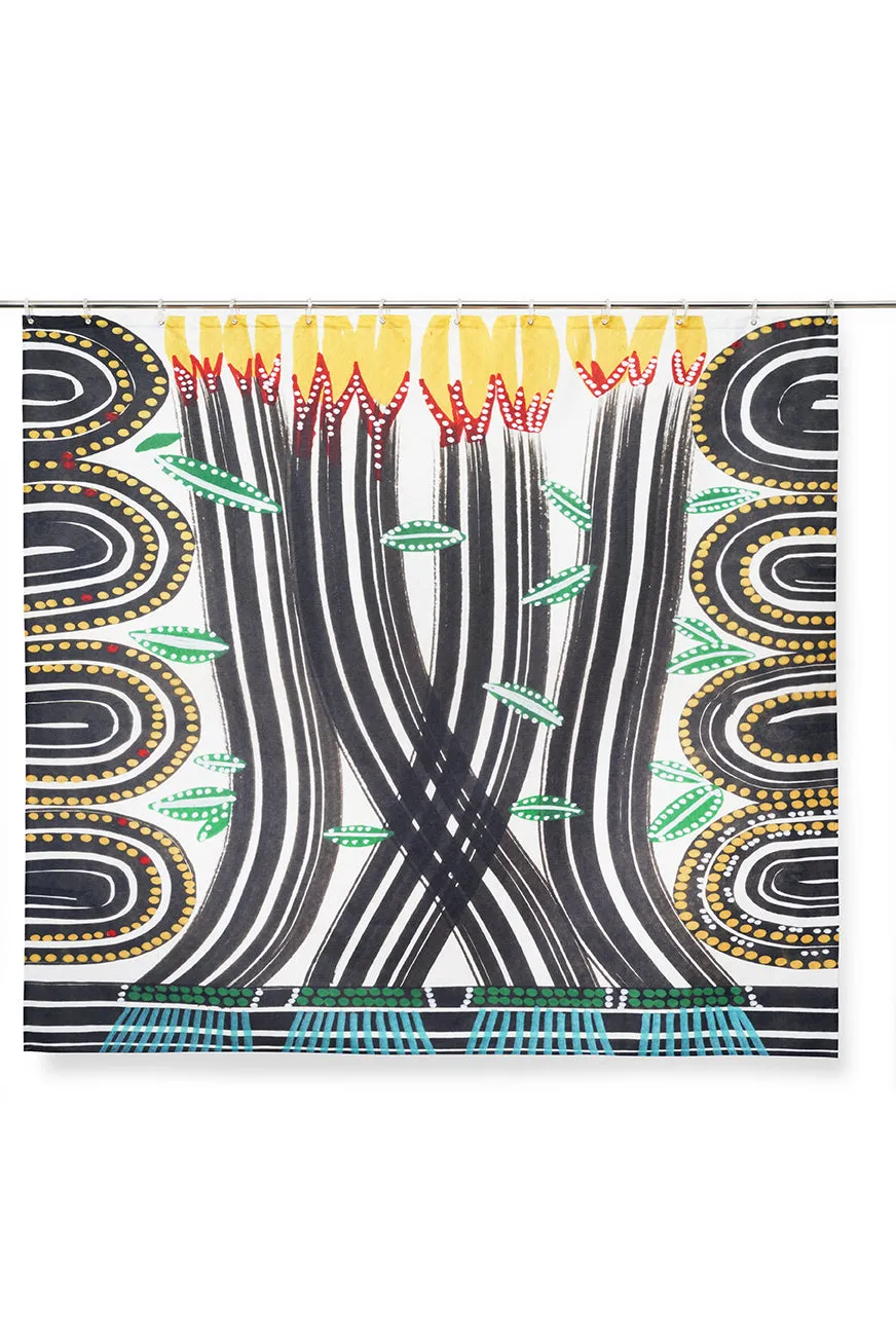 Artist Cotton Shower Curtain "Daffodils" by Katherine Lodge
