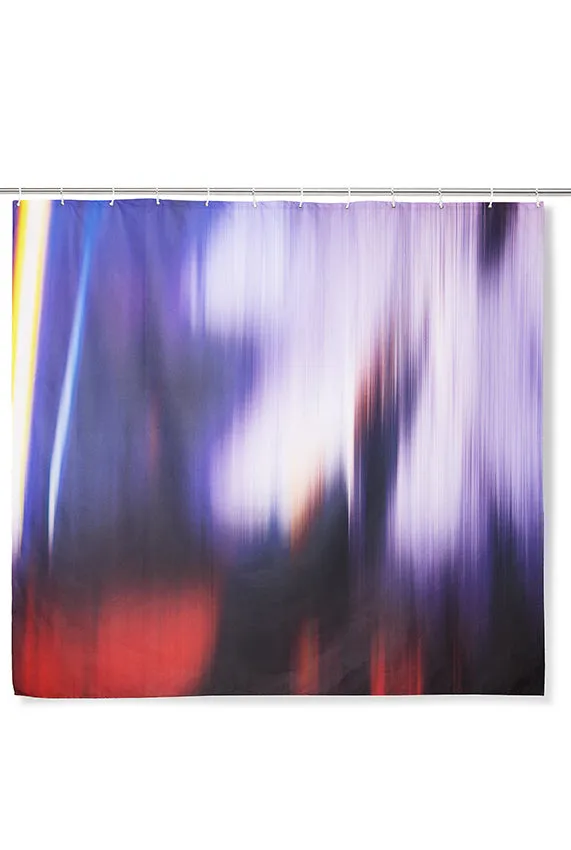 Artist Cotton Shower Curtain "Night Groove" by Karin Venosta