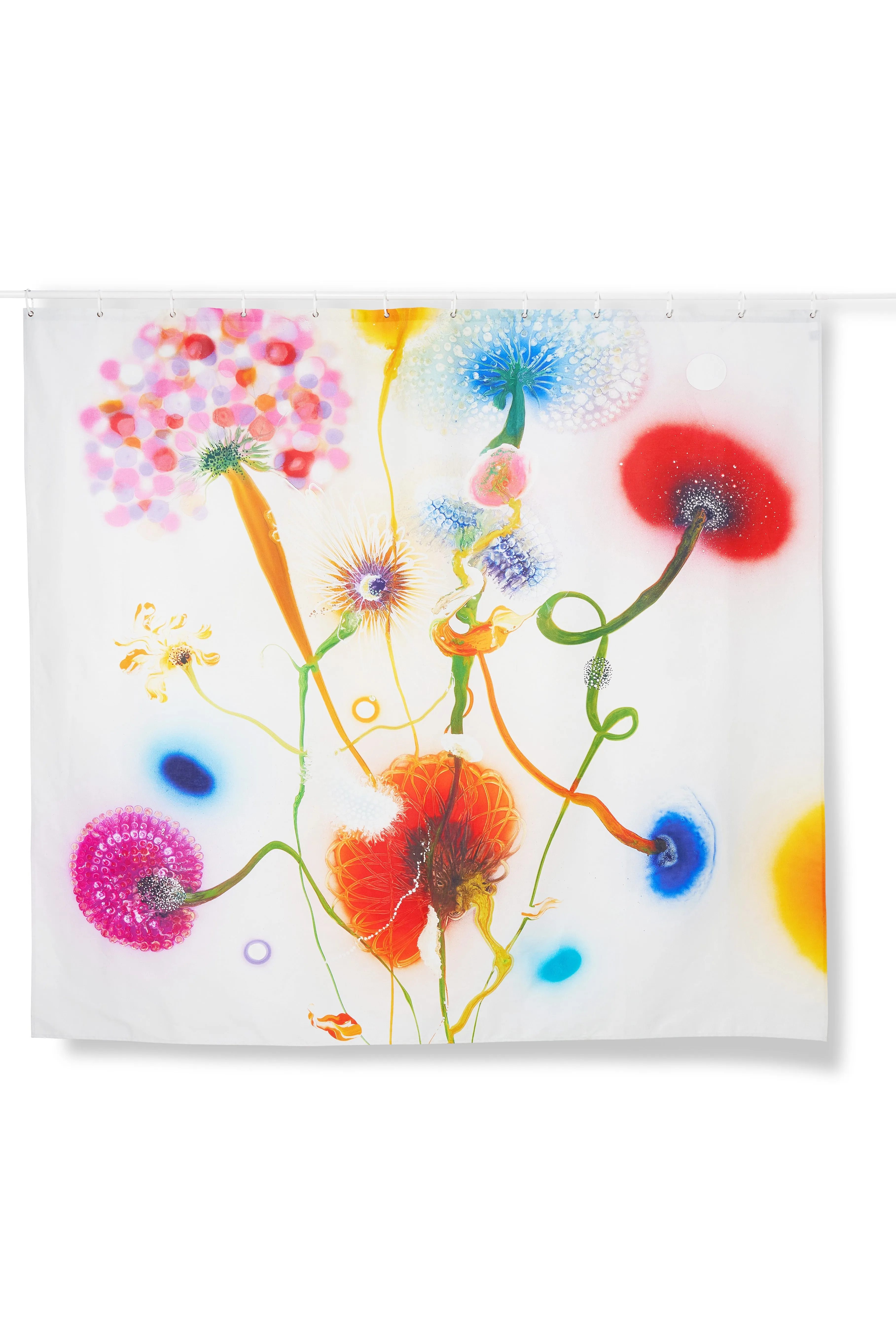 Artist Cotton Shower Curtain "Psychotropical Carex" by Thierry Feuz