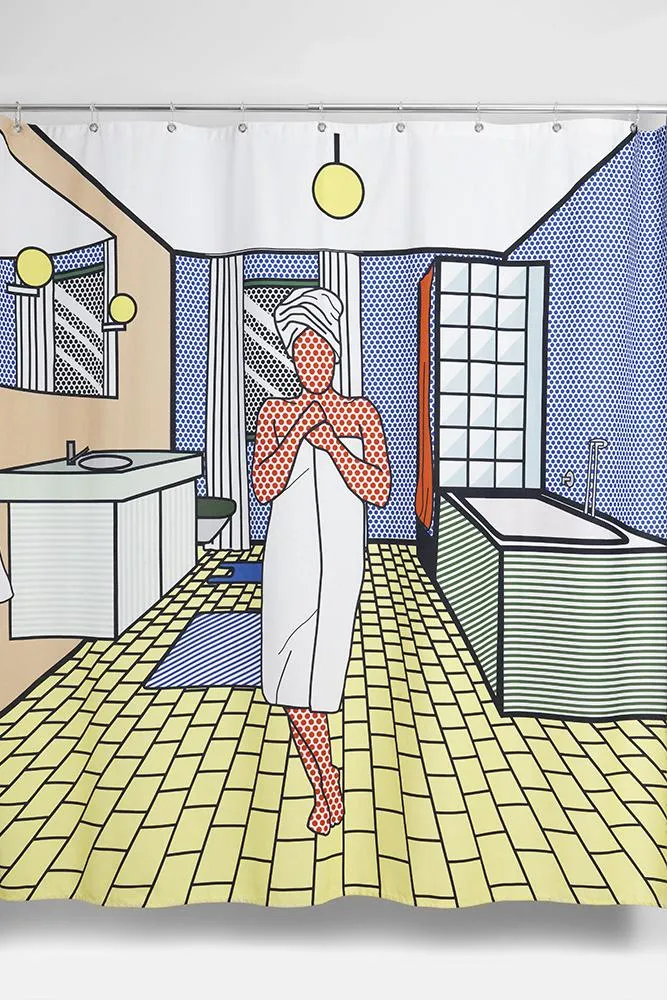 Artist Cotton Shower Curtain "Roy`Ally Clean" by Sophie Probst