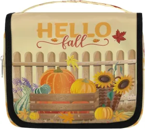 Autumn Receiving Hanging Travel Toiletry Bag Cosmetic Bag Portable Wash Bag with Hook for Bathroom Accessories Toiletries Cosmetics