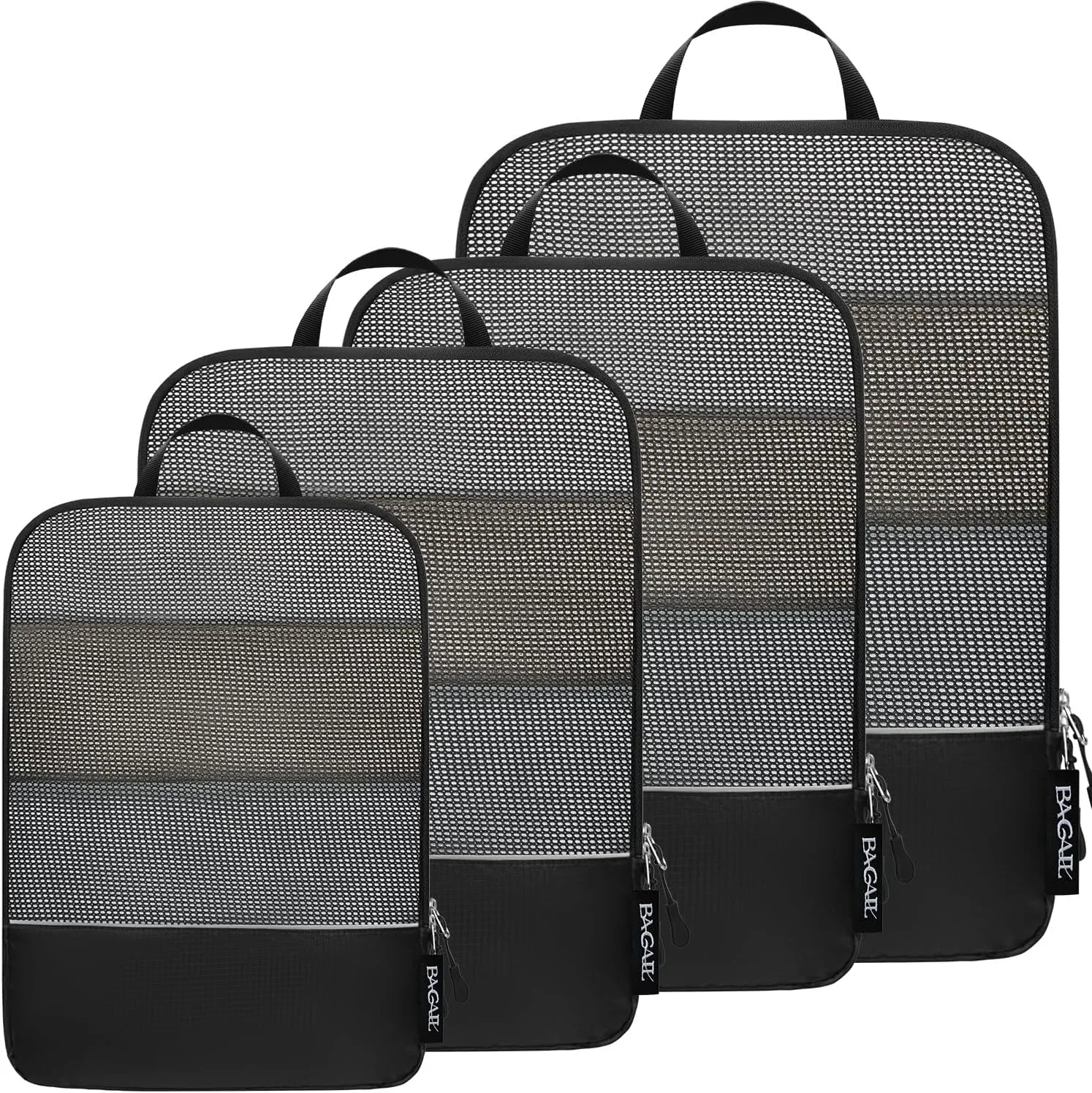 BAGAIL 4 Set/6 Set Ultralight Compression Packing Cubes Packing Organizer for Travel Accessories Luggage Suitcase Backpack