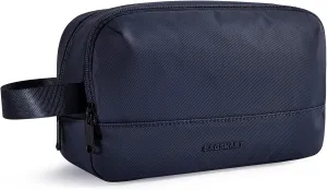 BAGSMART Travel Toiletry Bag for Men, Dopp Kit Water Resistant Shaving Bag for Toiletries Accessories, Navy-Medium