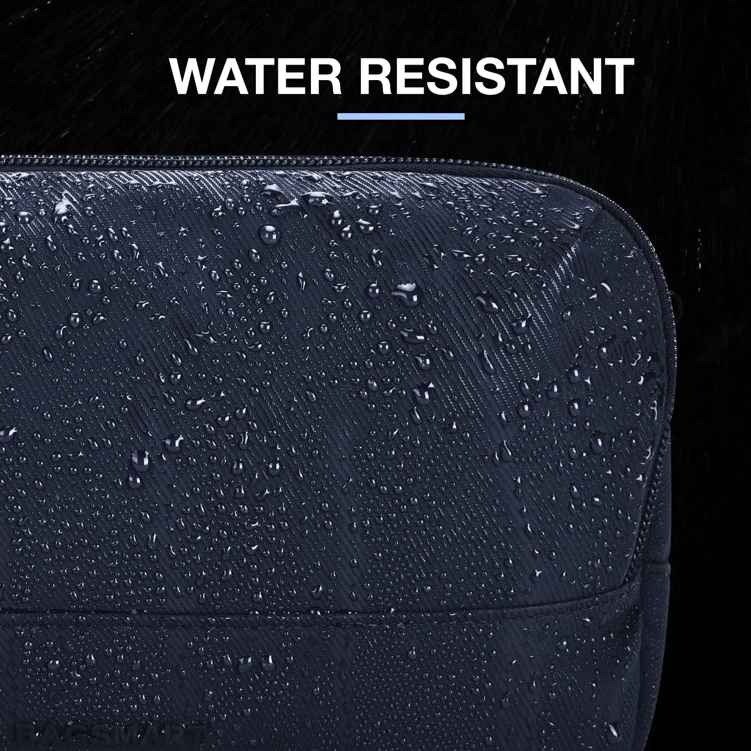 BAGSMART Travel Toiletry Bag for Men, Dopp Kit Water Resistant Shaving Bag for Toiletries Accessories, Navy-Medium