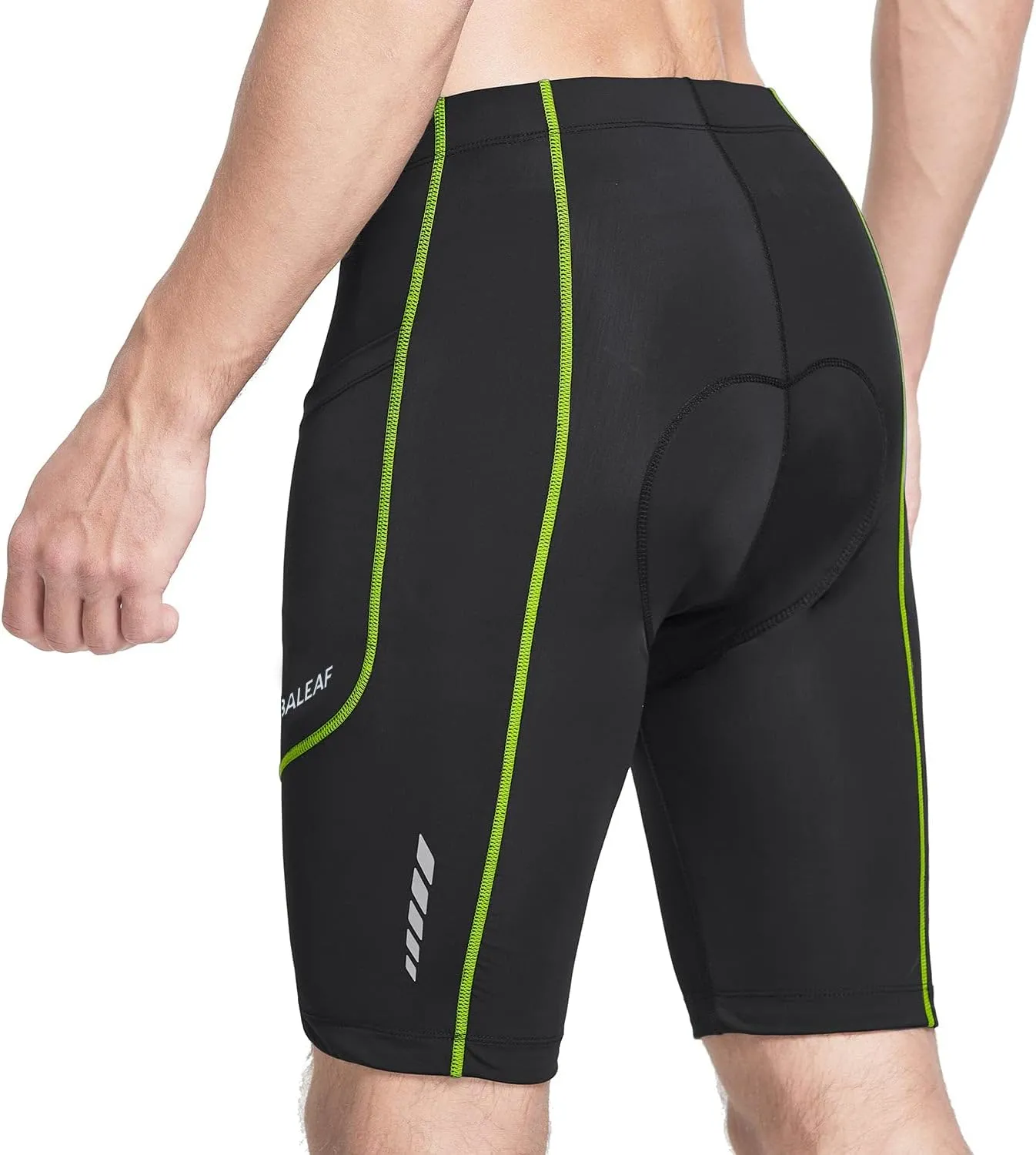 baleaf Men's Padded Bike Shorts Cycling Road Biking Riding Bicycle Cycle Wear Pockets UPF 50  MTB Accessories Tights