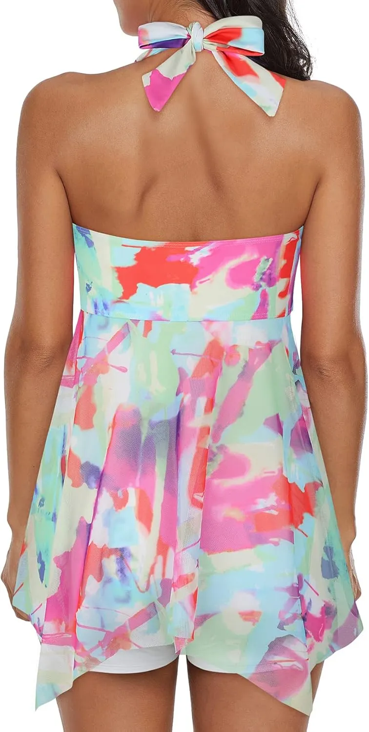 Bathing Suits for Women Tummy Control Plus Size Womens One Piece Swimsuit Athletic Swimdress