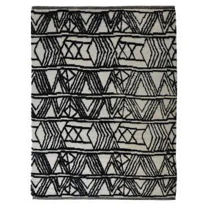 Black Moroccan Wool Rug - 9' x 12'