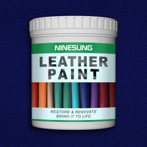Blue Leather Paint for Shoes, Sneaker, Jacket, Sofa, Purses, Furniture, Couches, Bags, Car Seat, Leather Dye Blue- Leather Stain, Blue Shoe Paint - Super Easy Use (Blue, 4 Ounces)