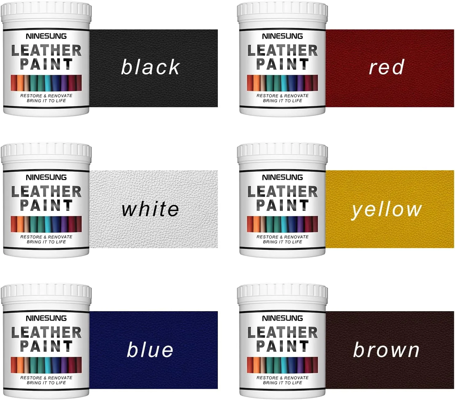 Blue Leather Paint for Shoes, Sneaker, Jacket, Sofa, Purses, Furniture, Couches, Bags, Car Seat, Leather Dye Blue- Leather Stain, Blue Shoe Paint - Super Easy Use (Blue, 4 Ounces)