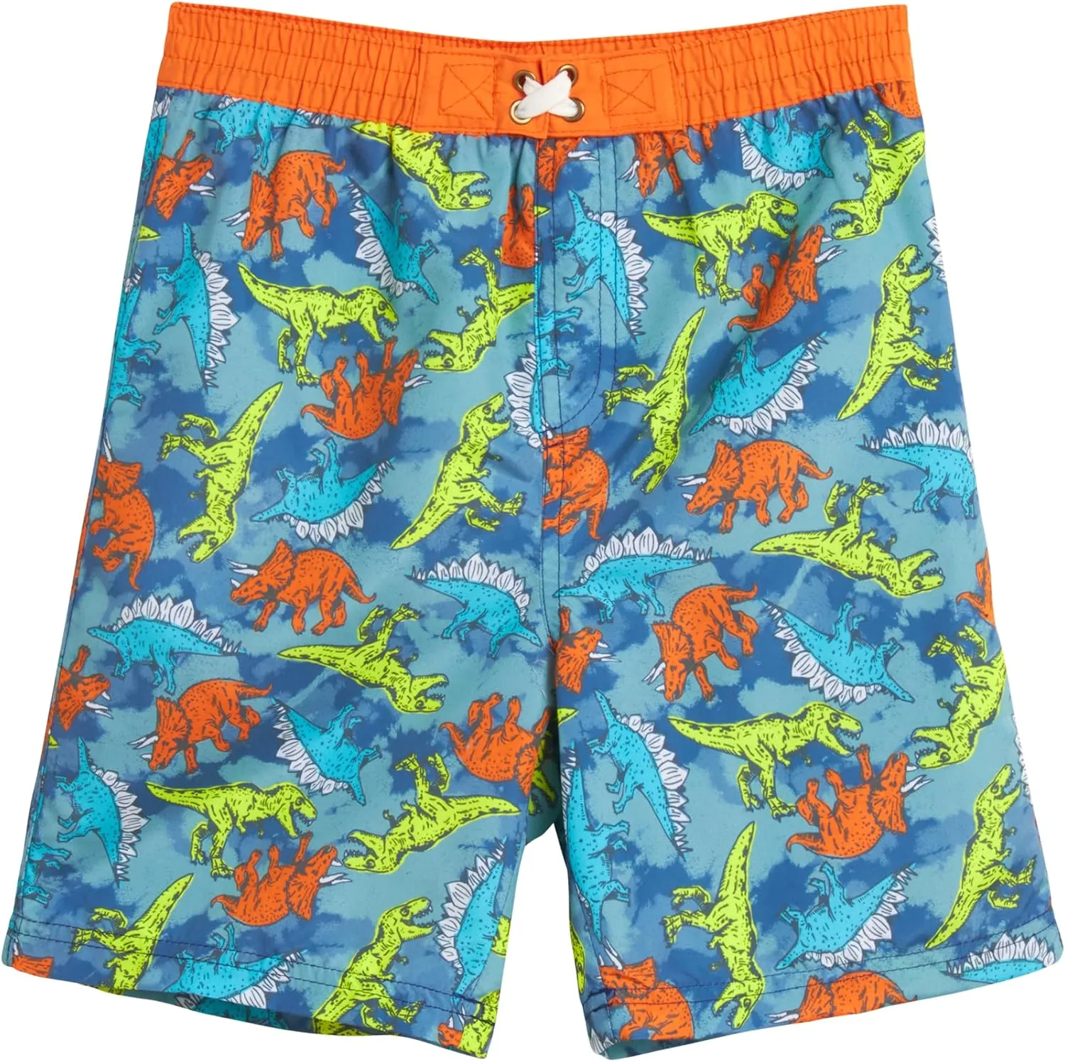 Boys Rash Guard Swimsuit Set  4-Piece Kids Short Sleeve Bathing Suit Swimwear Sets (Sizes: 5-12)