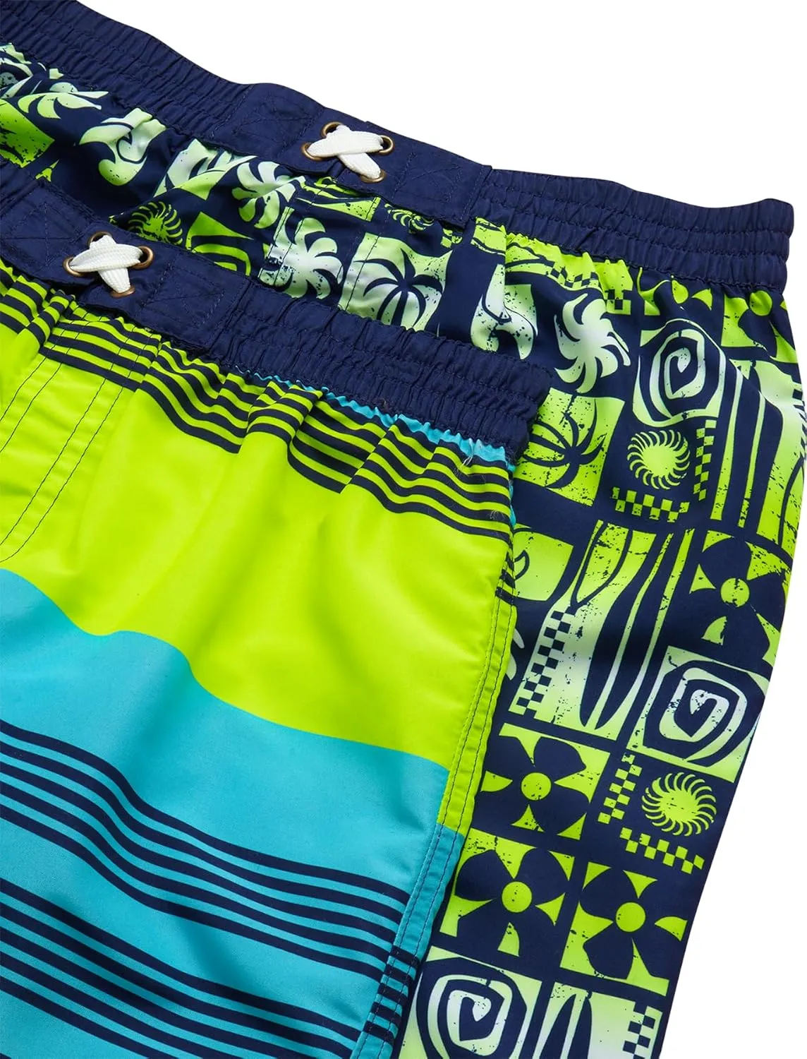 Boys Rash Guard Swimsuit Set  4-Piece Kids Short Sleeve Bathing Suit Swimwear Sets (Sizes: 5-12)