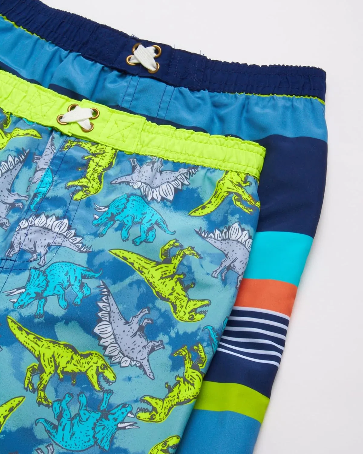 Boys Rash Guard Swimsuit Set  4-Piece Kids Short Sleeve Bathing Suit Swimwear Sets (Sizes: 5-12)