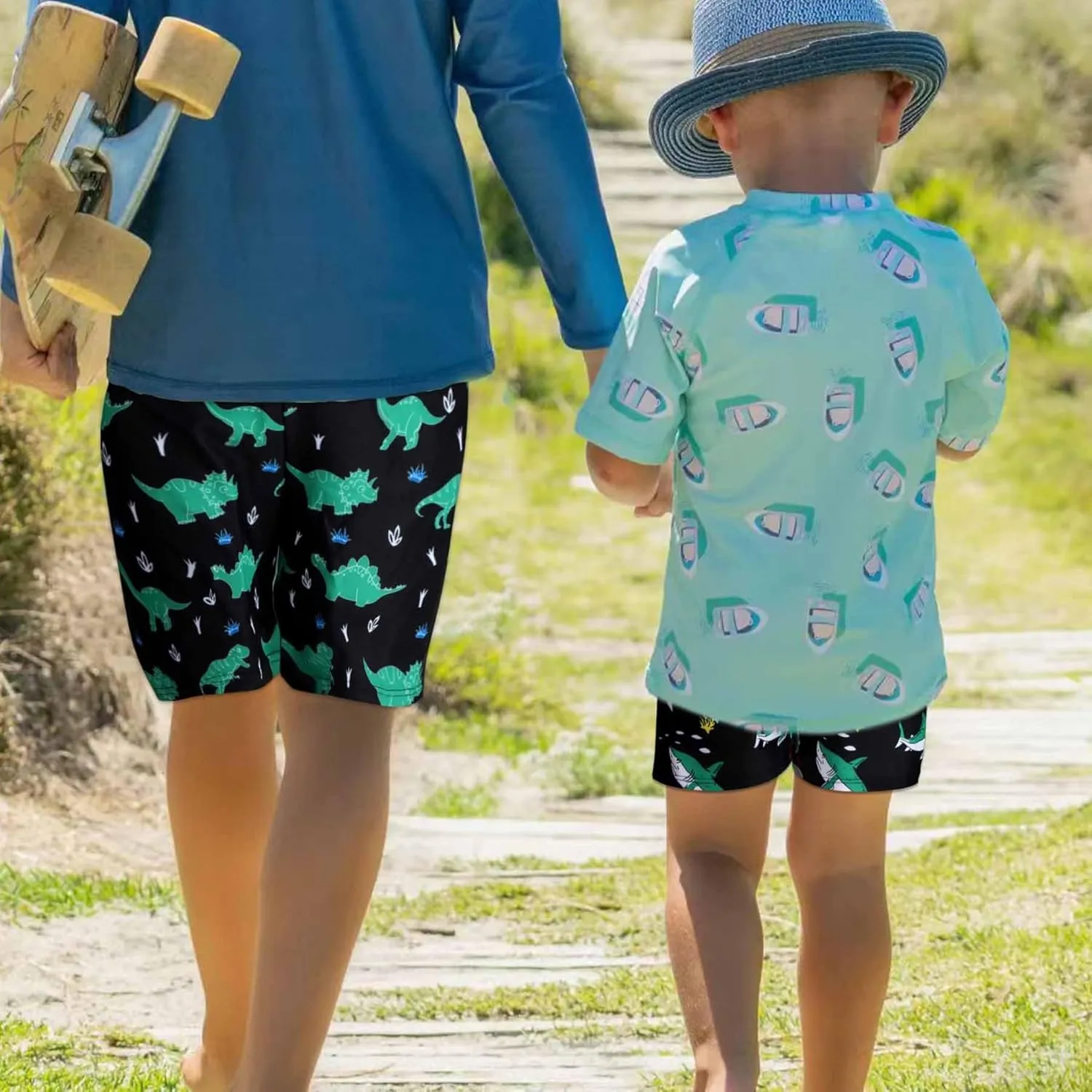 Boys Swim Trunks Quick Dry Board Shorts Swimwear Trunks Hawaii Beach Swimsuit Toddler Bathing Suit Bottom Kid 2-8Years