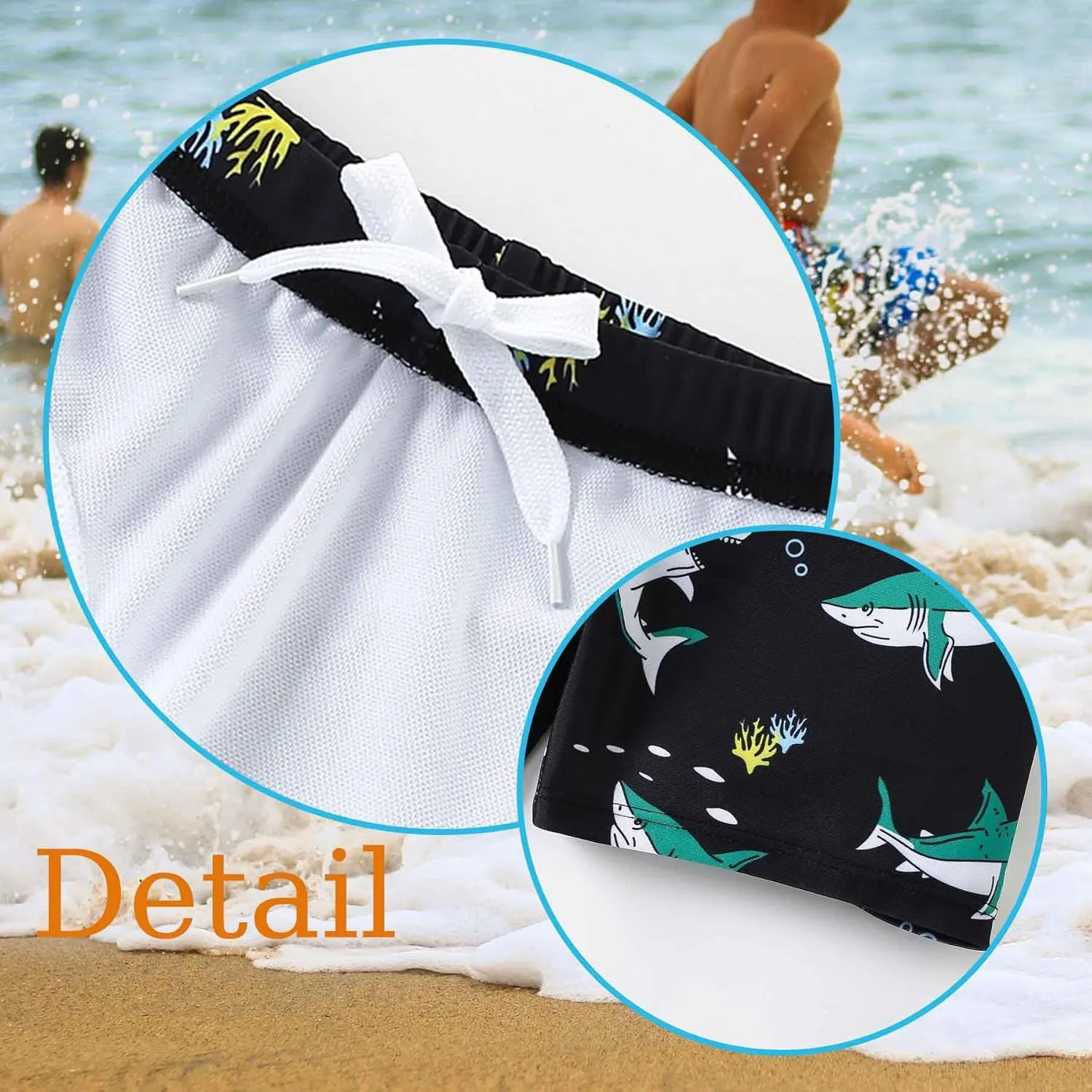 Boys Swim Trunks Quick Dry Board Shorts Swimwear Trunks Hawaii Beach Swimsuit Toddler Bathing Suit Bottom Kid 2-8Years