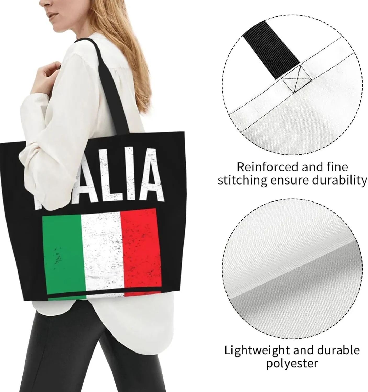 British England UK English Flag Women's Tote Bag Large Capacity Single Shoulder Bags Handbag for Shopping Work