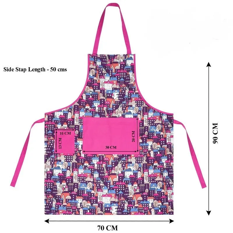 Building Blocks Printed Apron 100% Cotton
