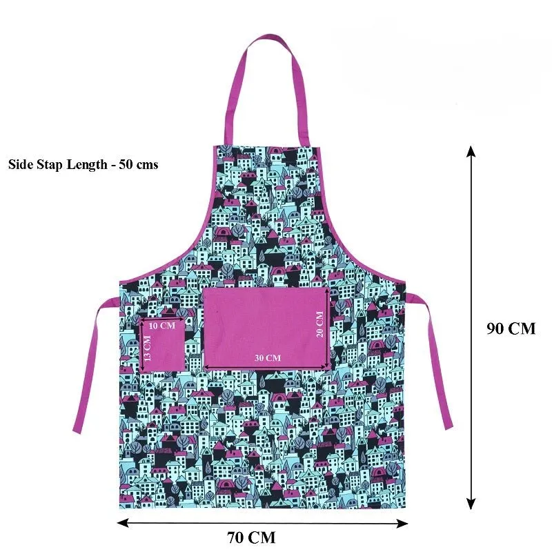 Building Blocks Printed Apron 100% Cotton