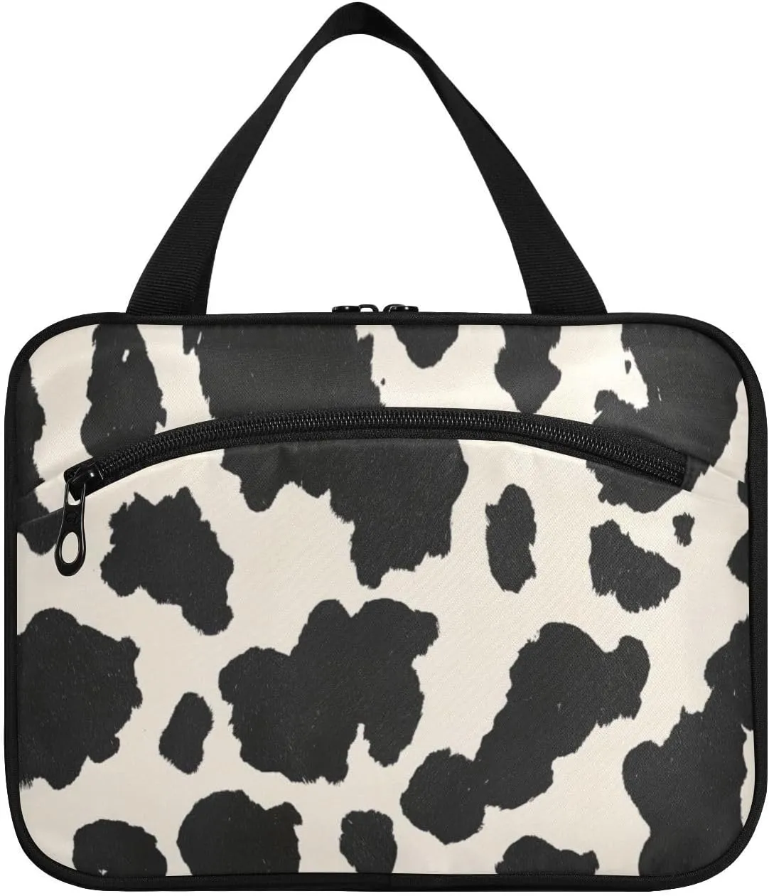 Burbuja Cow Skin Travel Toiletry Bag for Women, Hanging Waterproof Toiletry Bag Cosmetic Organizer for Toiletries Accessories, M