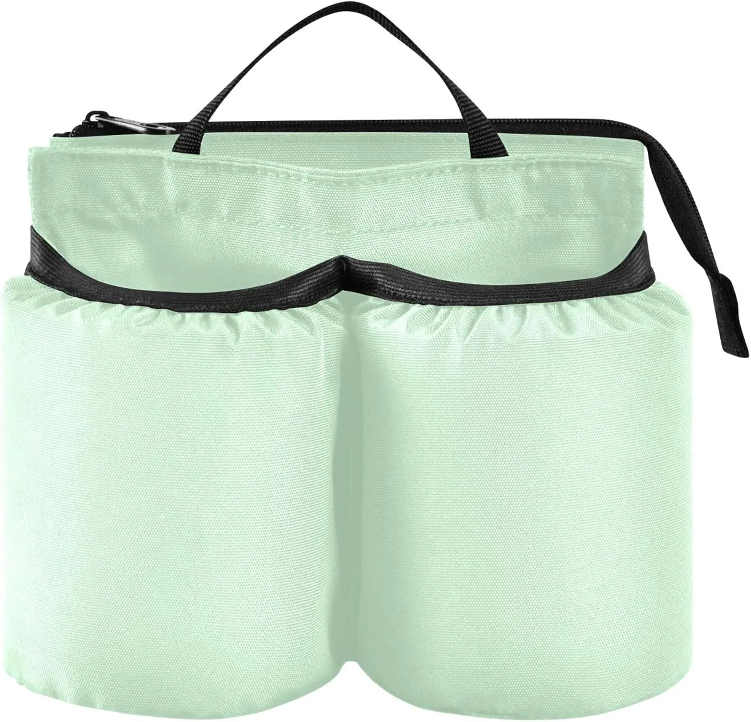 Burbuja Mint Green Luggage Cup Holder, Portable Suitcase Drinks Beverage Holder for Flight Attendant, Universal Travel Accessories