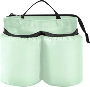 Burbuja Mint Green Luggage Cup Holder, Portable Suitcase Drinks Beverage Holder for Flight Attendant, Universal Travel Accessories