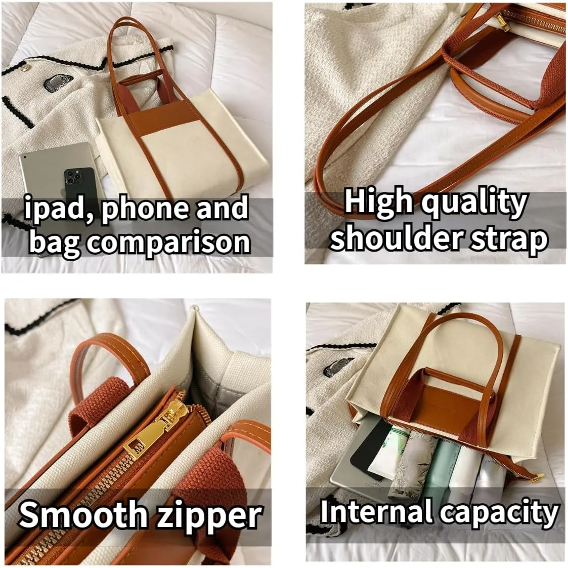 Canvas Tote Bag Designer Crossbody Bag for Women Work Shoulder Bags for Women Hobo Bags Aesthetic Everything