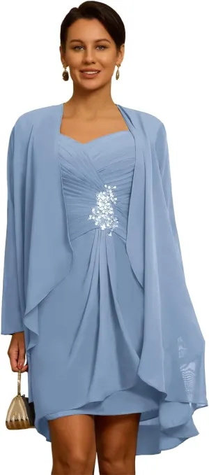 Casual Mother of The Bride Dresses for Wedding Applique Sequin Laces Mother of The Groom Dresses